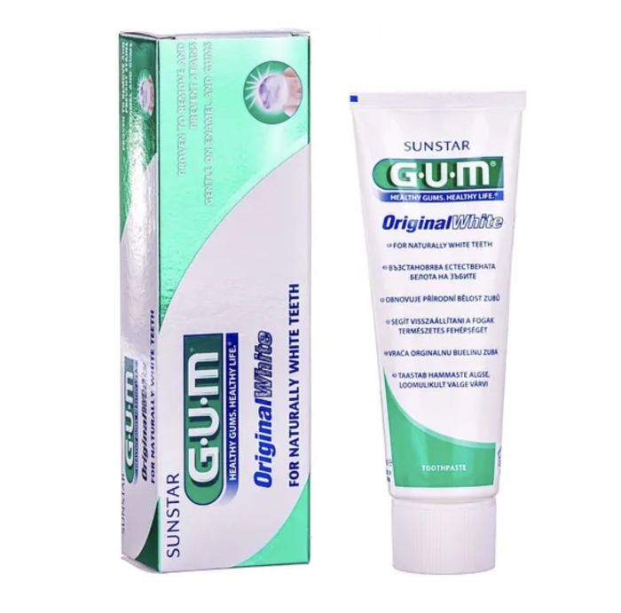 зубна паста  GUM відбілююча 75мл (original white)